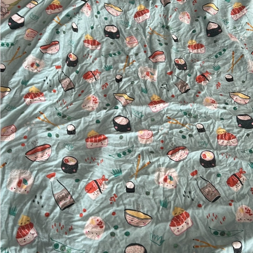 Little Sleepies Sushi & Rainbow Crib sheets